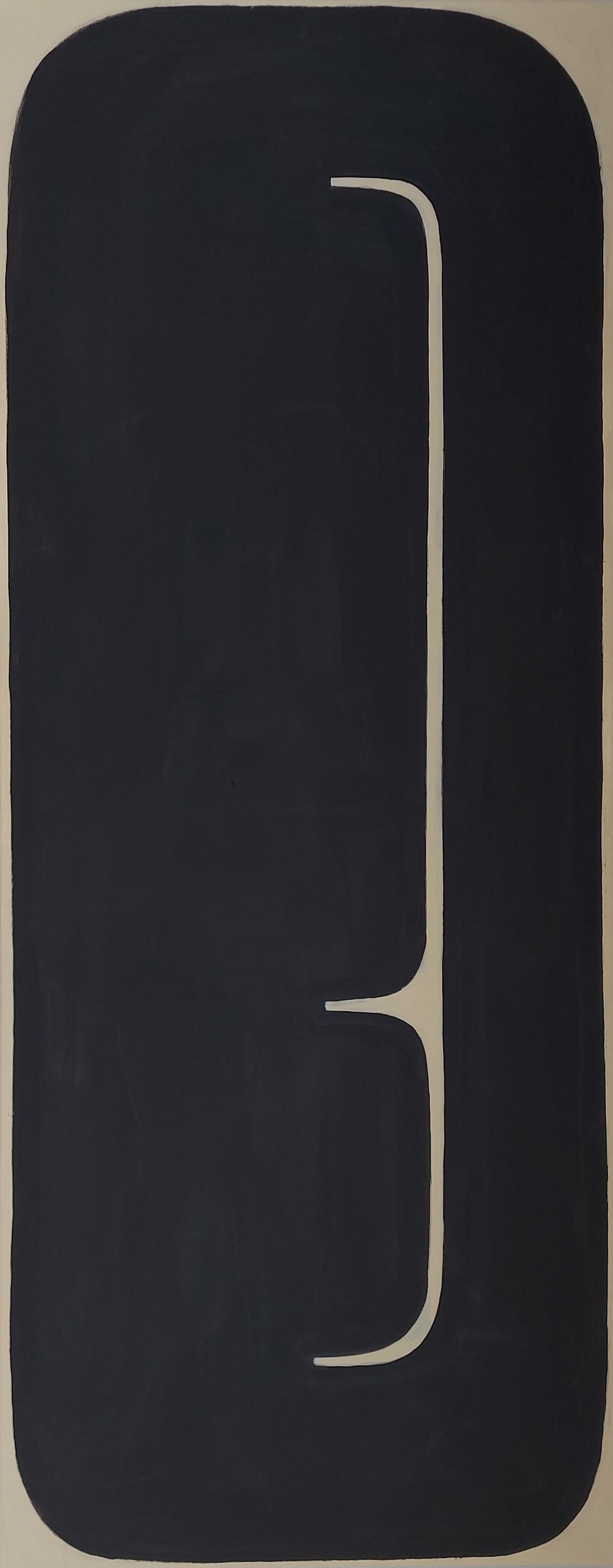 Original Fine Art Artwork Painting Minimal Abstract ZEN GAMES No.9 by Sibylle Werkmeister rectangular black geometric bold modern living
